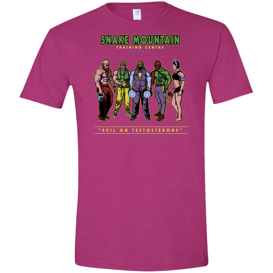 T-Shirts Antique Heliconia / S Evil On Testosterone Men's Semi-Fitted Softstyle