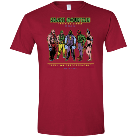 T-Shirts Cardinal Red / S Evil On Testosterone Men's Semi-Fitted Softstyle