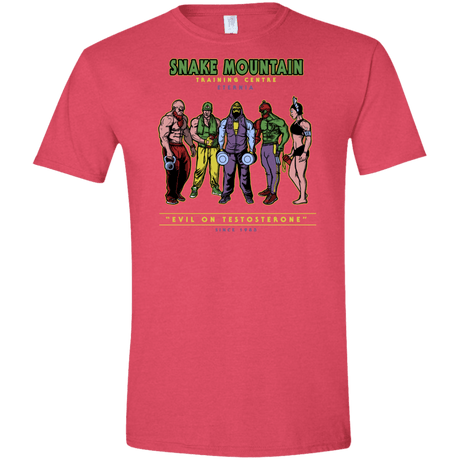 T-Shirts Heather Red / S Evil On Testosterone Men's Semi-Fitted Softstyle