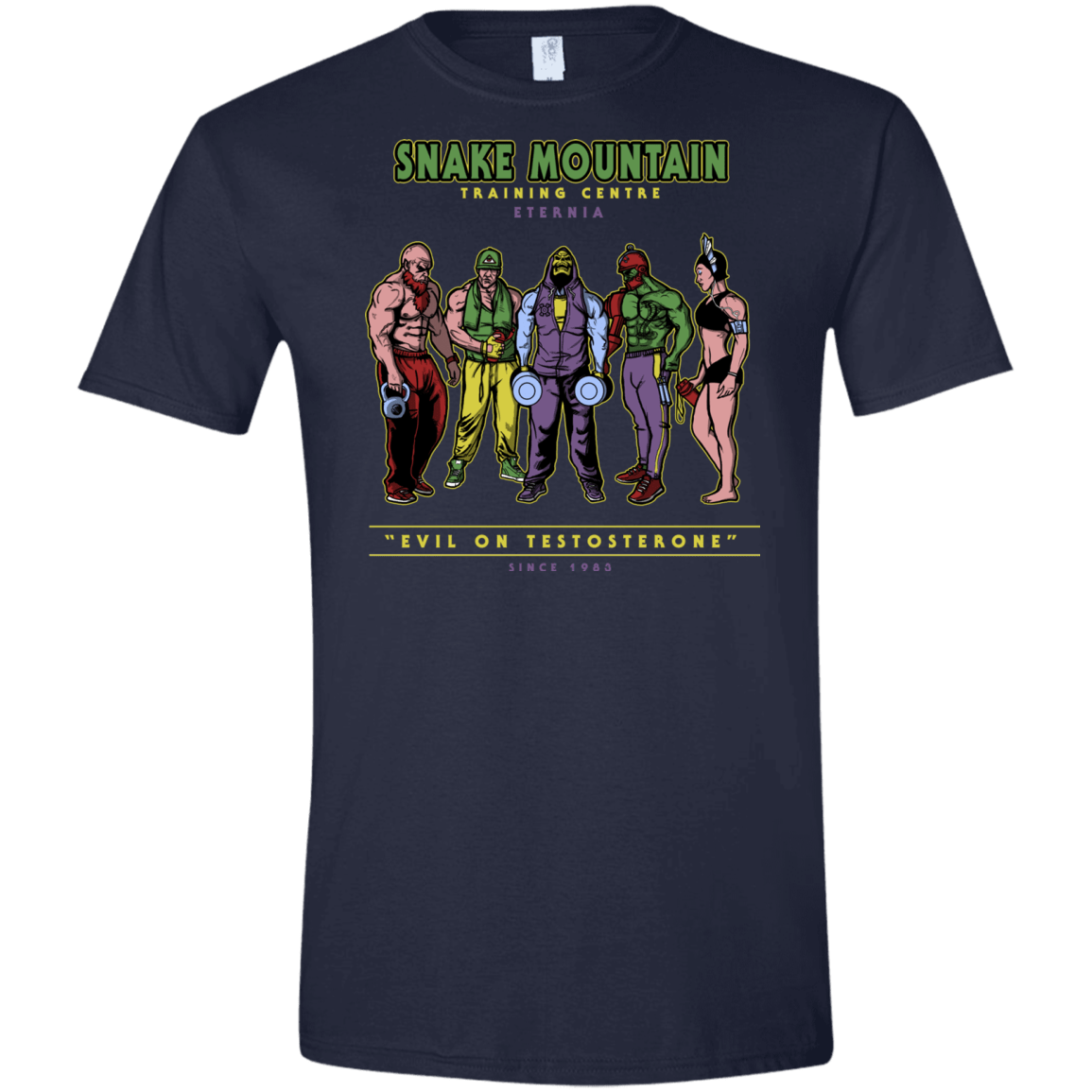 T-Shirts Navy / X-Small Evil On Testosterone Men's Semi-Fitted Softstyle