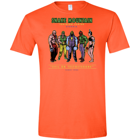 T-Shirts Orange / S Evil On Testosterone Men's Semi-Fitted Softstyle