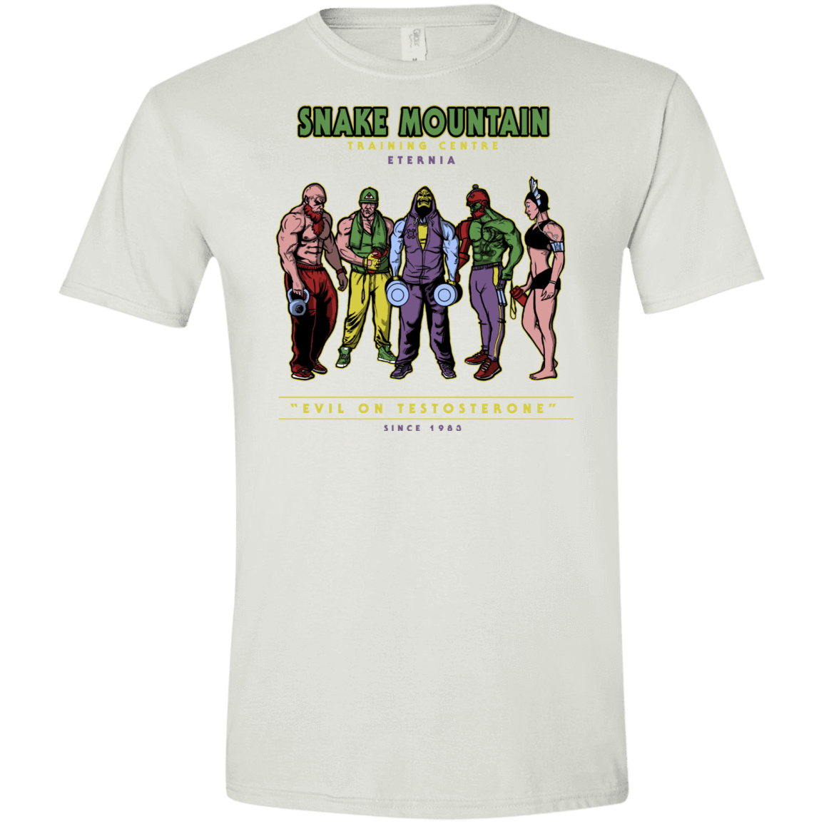 T-Shirts White / X-Small Evil On Testosterone Men's Semi-Fitted Softstyle