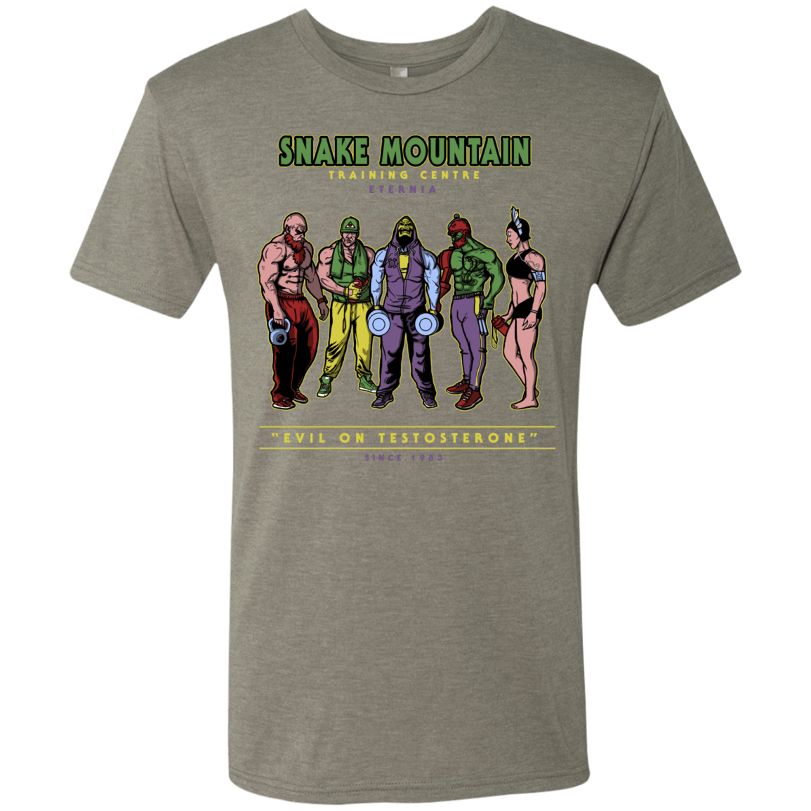 T-Shirts Venetian Grey / S Evil On Testosterone Men's Triblend T-Shirt