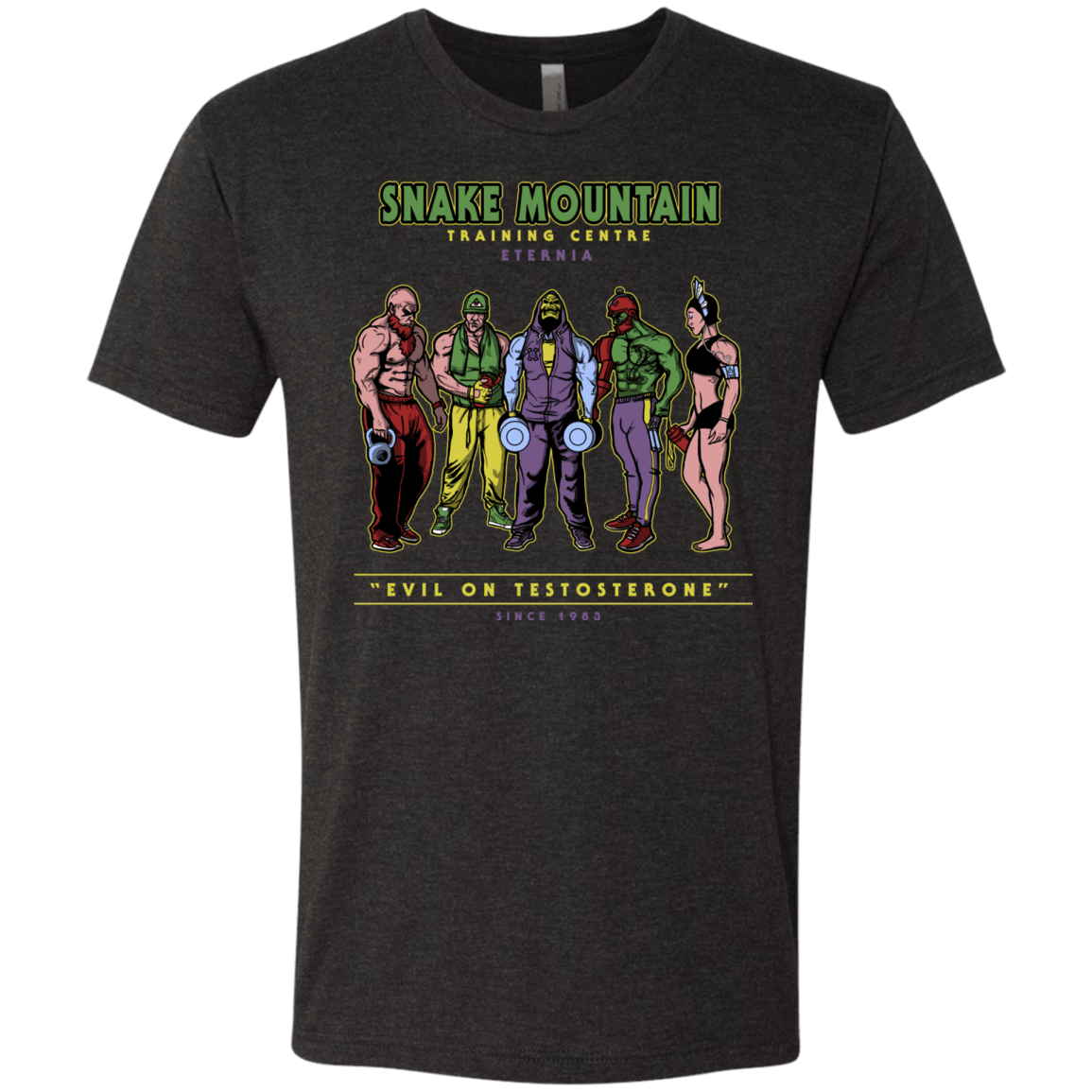 T-Shirts Vintage Black / S Evil On Testosterone Men's Triblend T-Shirt