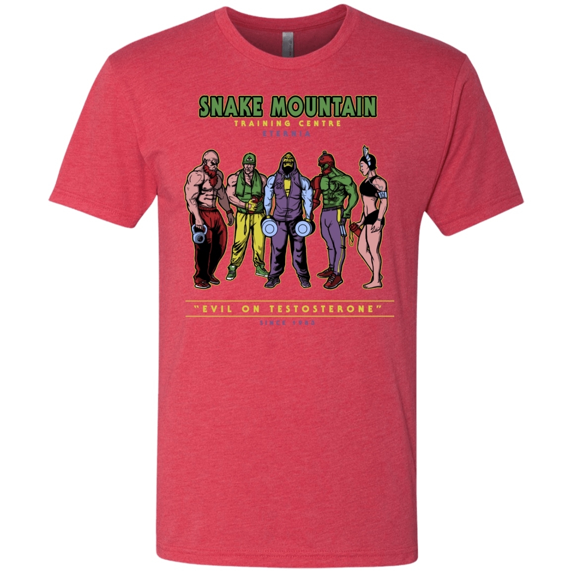 T-Shirts Vintage Red / S Evil On Testosterone Men's Triblend T-Shirt