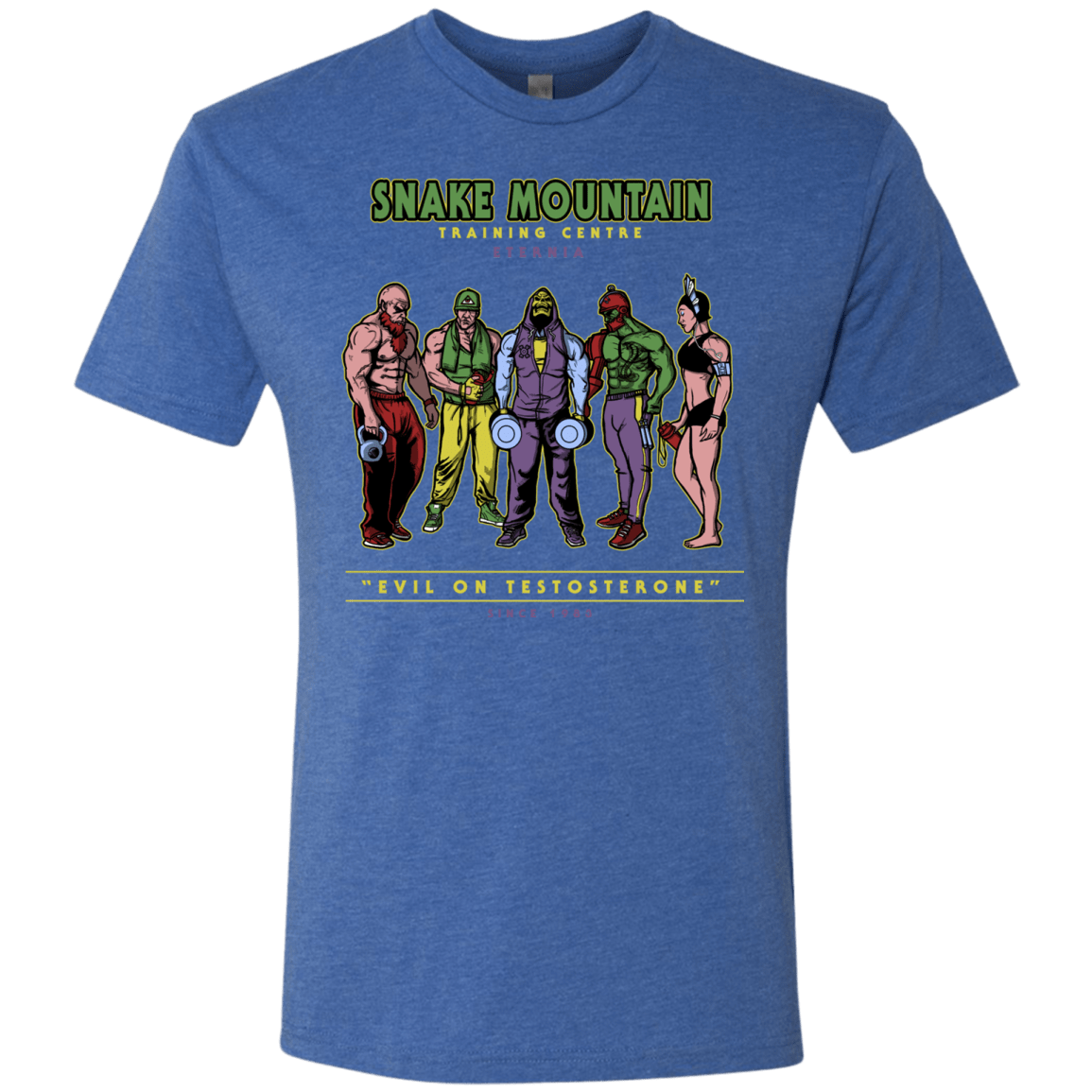 T-Shirts Vintage Royal / S Evil On Testosterone Men's Triblend T-Shirt