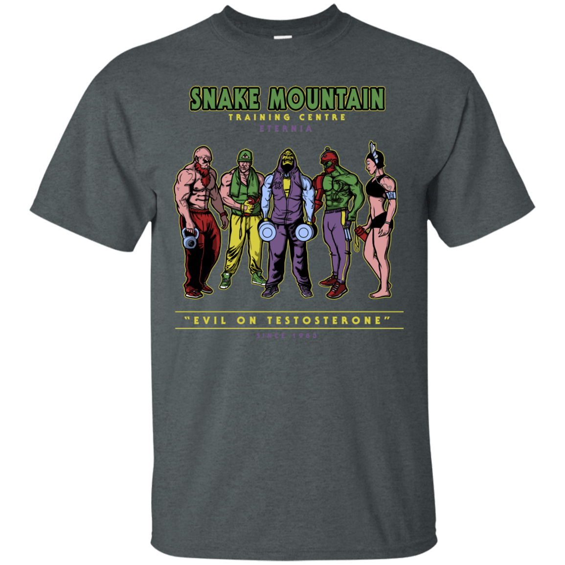 T-Shirts Dark Heather / S Evil On Testosterone T-Shirt