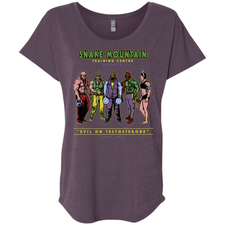 T-Shirts Vintage Purple / X-Small Evil On Testosterone Triblend Dolman Sleeve