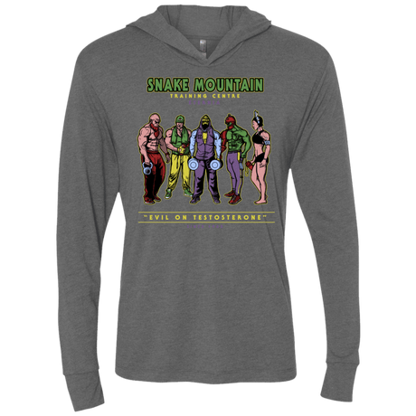 T-Shirts Premium Heather / X-Small Evil On Testosterone Triblend Long Sleeve Hoodie Tee