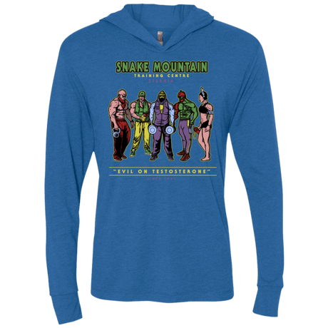 T-Shirts Vintage Royal / X-Small Evil On Testosterone Triblend Long Sleeve Hoodie Tee