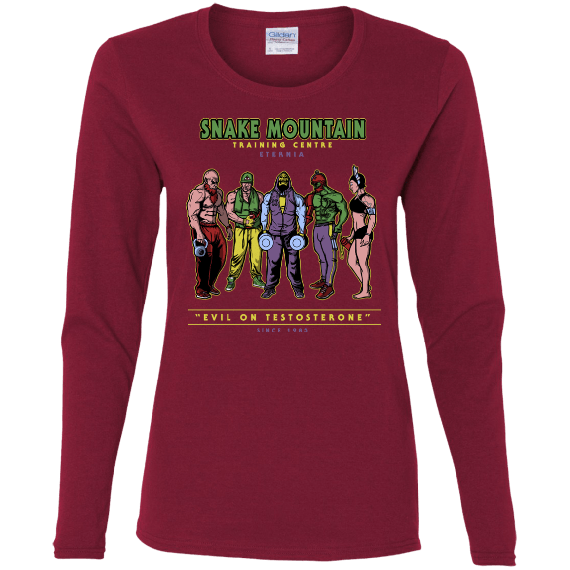 T-Shirts Cardinal / S Evil On Testosterone Women's Long Sleeve T-Shirt