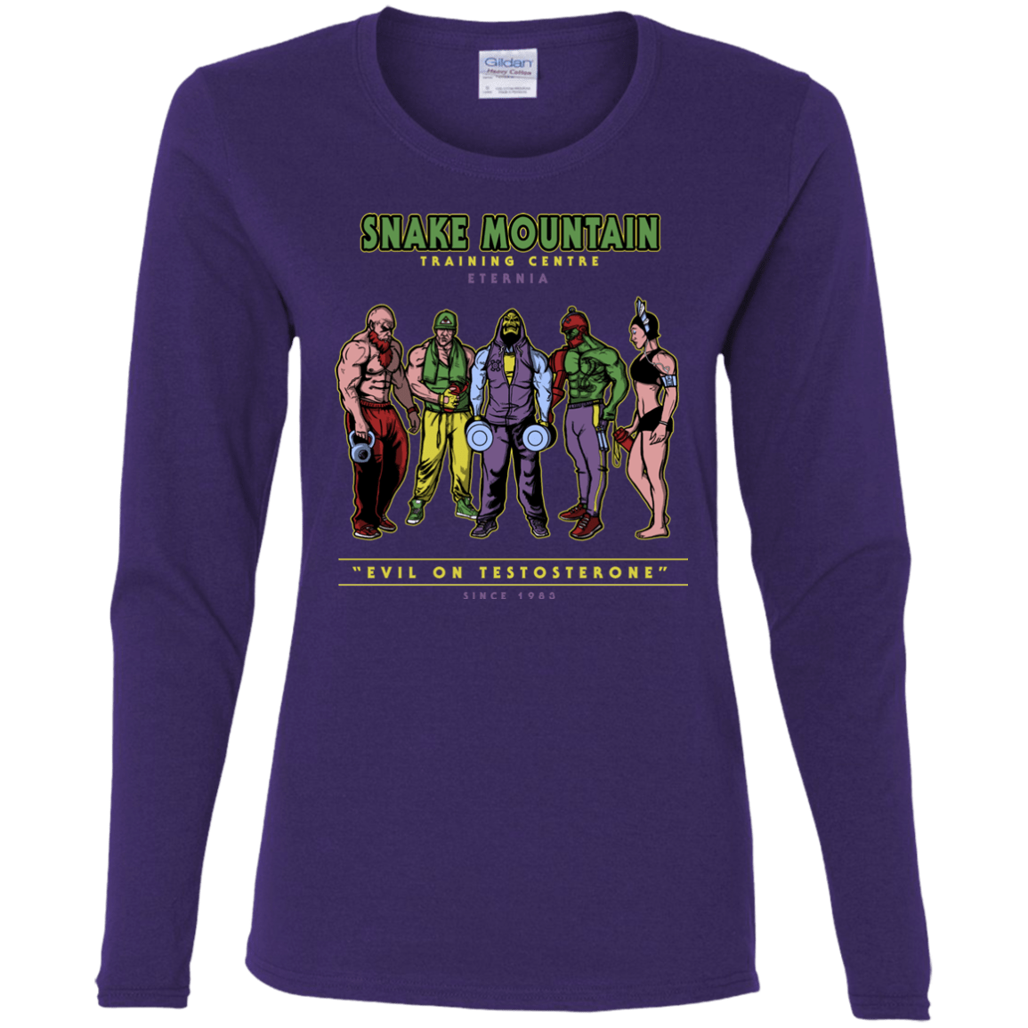 T-Shirts Purple / S Evil On Testosterone Women's Long Sleeve T-Shirt