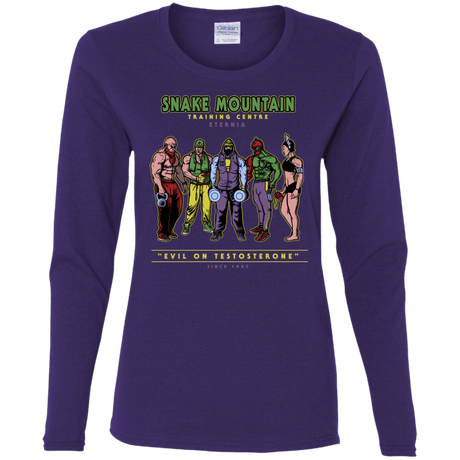 T-Shirts Purple / S Evil On Testosterone Women's Long Sleeve T-Shirt