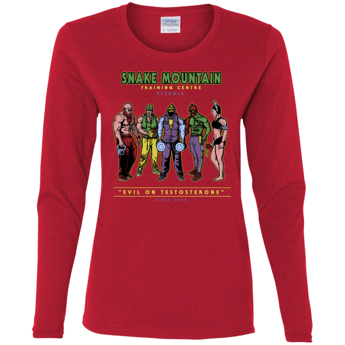 T-Shirts Red / S Evil On Testosterone Women's Long Sleeve T-Shirt