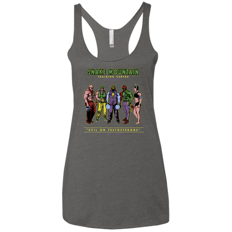 T-Shirts Premium Heather / X-Small Evil On Testosterone Women's Triblend Racerback Tank