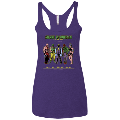 T-Shirts Purple Rush / X-Small Evil On Testosterone Women's Triblend Racerback Tank