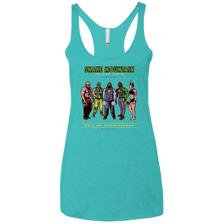 T-Shirts Tahiti Blue / X-Small Evil On Testosterone Women's Triblend Racerback Tank