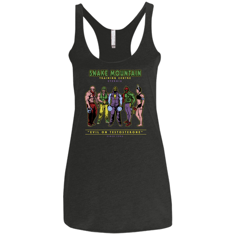 T-Shirts Vintage Black / X-Small Evil On Testosterone Women's Triblend Racerback Tank