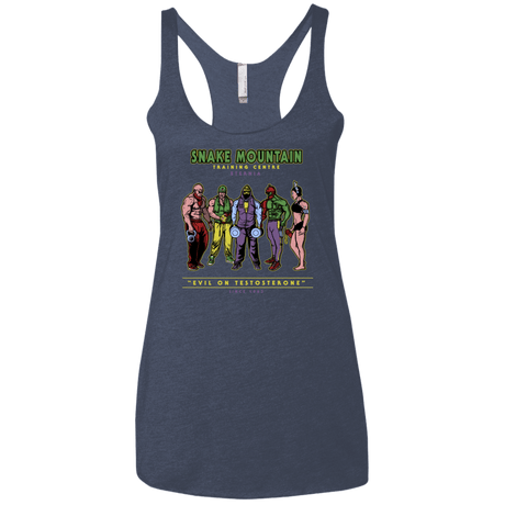 T-Shirts Vintage Navy / X-Small Evil On Testosterone Women's Triblend Racerback Tank
