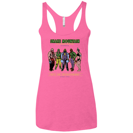 T-Shirts Vintage Pink / X-Small Evil On Testosterone Women's Triblend Racerback Tank