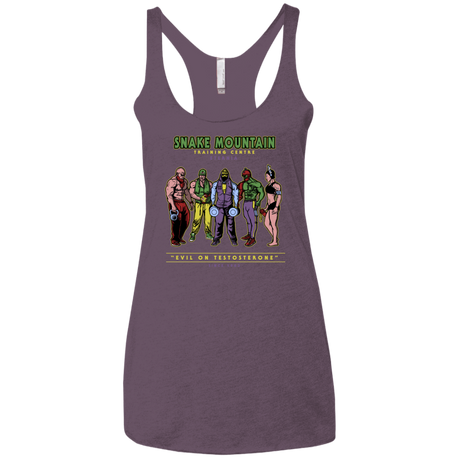 T-Shirts Vintage Purple / X-Small Evil On Testosterone Women's Triblend Racerback Tank