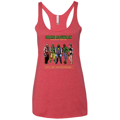 T-Shirts Vintage Red / X-Small Evil On Testosterone Women's Triblend Racerback Tank