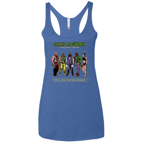 T-Shirts Vintage Royal / X-Small Evil On Testosterone Women's Triblend Racerback Tank