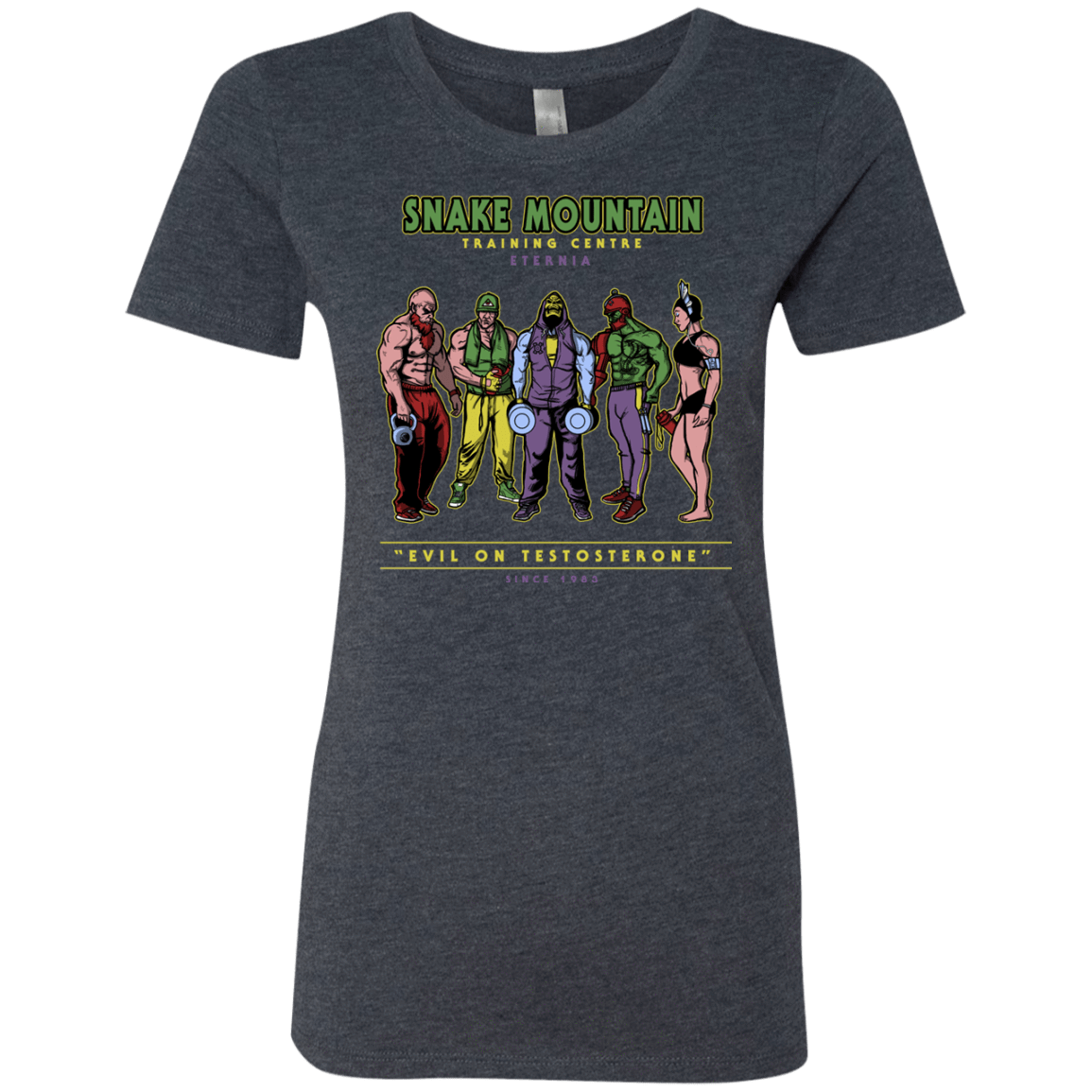 T-Shirts Vintage Navy / S Evil On Testosterone Women's Triblend T-Shirt