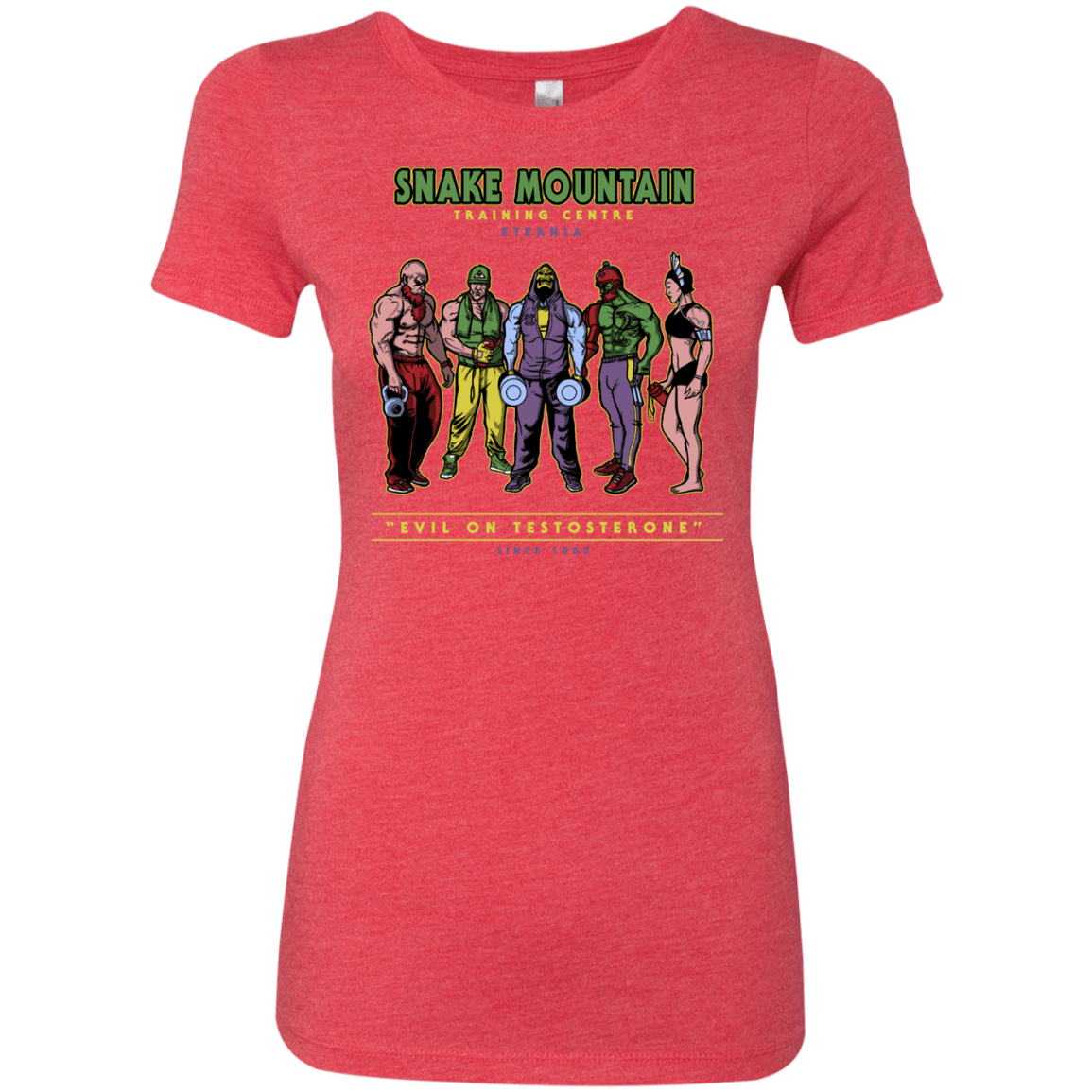 T-Shirts Vintage Red / S Evil On Testosterone Women's Triblend T-Shirt