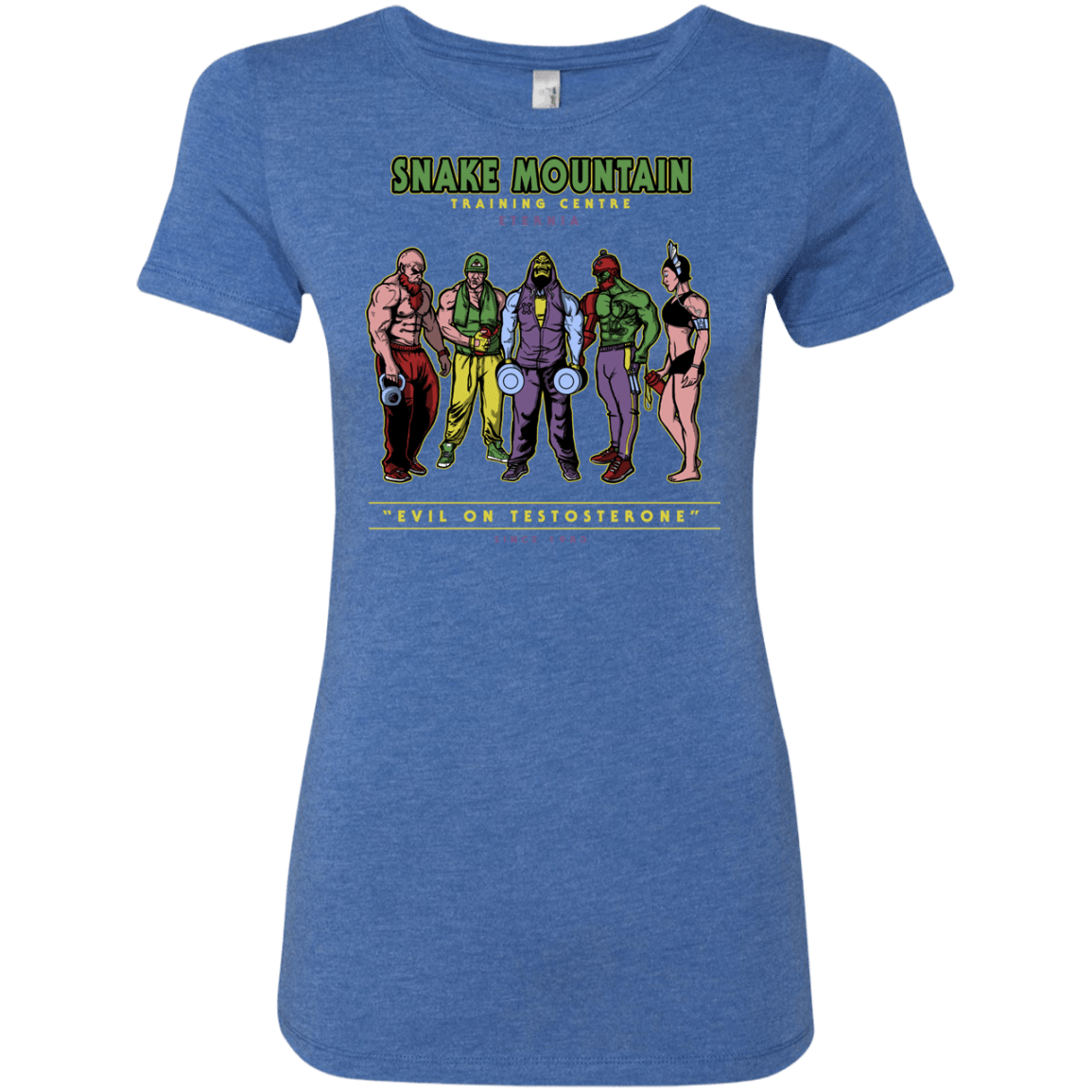 T-Shirts Vintage Royal / S Evil On Testosterone Women's Triblend T-Shirt