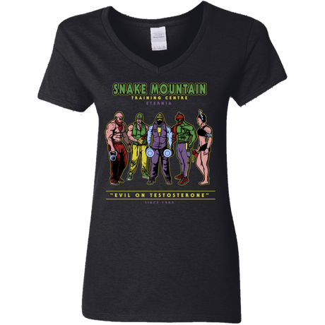 T-Shirts Black / S Evil On Testosterone Women's V-Neck T-Shirt