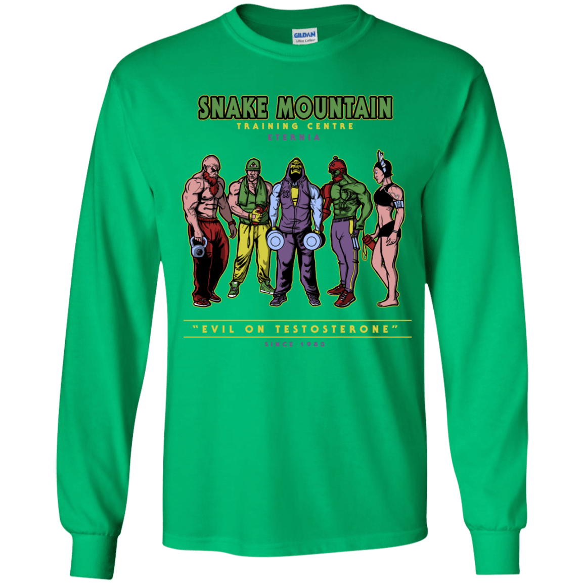 T-Shirts Irish Green / YS Evil On Testosterone Youth Long Sleeve T-Shirt