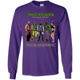 T-Shirts Purple / YS Evil On Testosterone Youth Long Sleeve T-Shirt