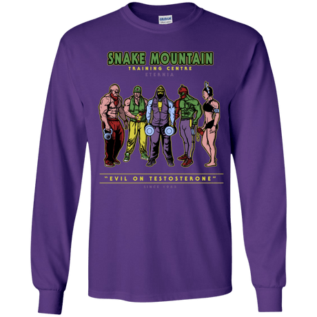 T-Shirts Purple / YS Evil On Testosterone Youth Long Sleeve T-Shirt