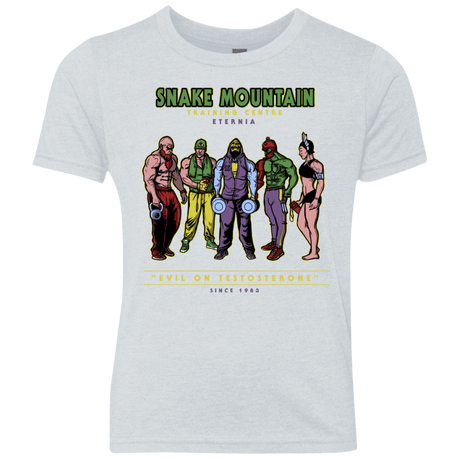 T-Shirts Heather White / YXS Evil On Testosterone Youth Triblend T-Shirt