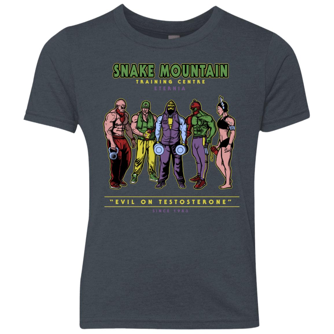 T-Shirts Vintage Navy / YXS Evil On Testosterone Youth Triblend T-Shirt