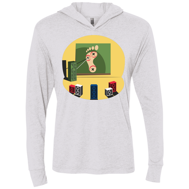 T-Shirts Heather White / X-Small Evil Plan Triblend Long Sleeve Hoodie Tee