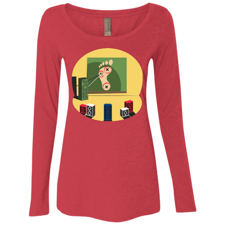 T-Shirts Vintage Red / Small Evil Plan Women's Triblend Long Sleeve Shirt