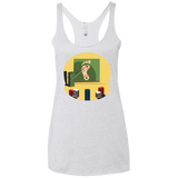 T-Shirts Heather White / X-Small Evil Plan Women's Triblend Racerback Tank