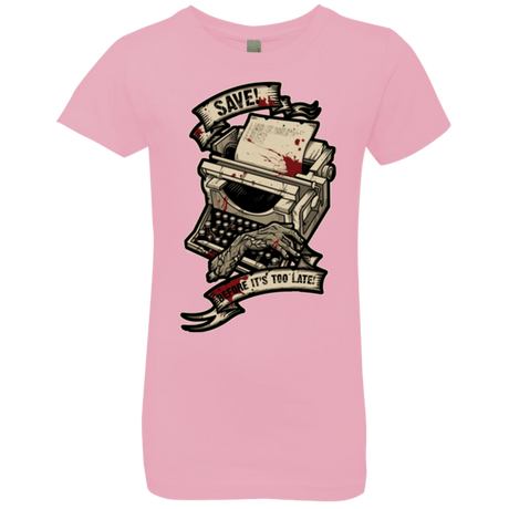 T-Shirts Light Pink / YXS EVIL SAVE POINT Girls Premium T-Shirt