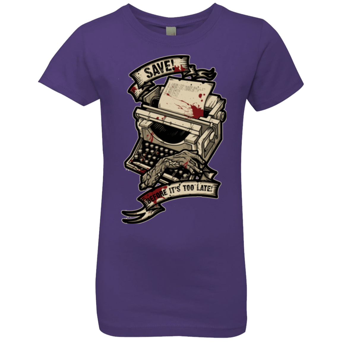 T-Shirts Purple Rush / YXS EVIL SAVE POINT Girls Premium T-Shirt