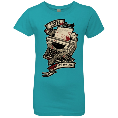 T-Shirts Tahiti Blue / YXS EVIL SAVE POINT Girls Premium T-Shirt