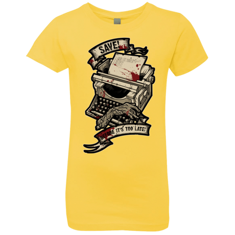 T-Shirts Vibrant Yellow / YXS EVIL SAVE POINT Girls Premium T-Shirt