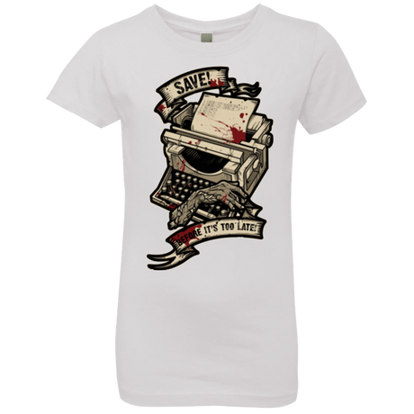 T-Shirts White / YXS EVIL SAVE POINT Girls Premium T-Shirt