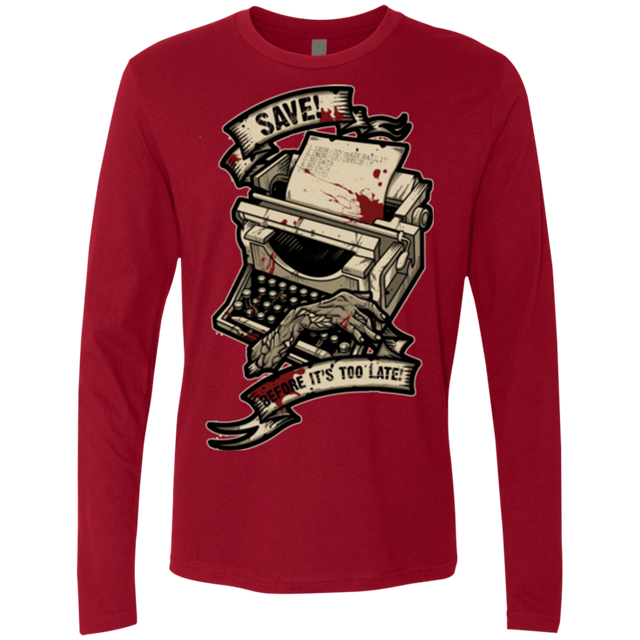 T-Shirts Cardinal / Small EVIL SAVE POINT Men's Premium Long Sleeve