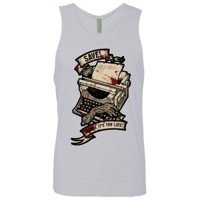 T-Shirts Heather Grey / Small EVIL SAVE POINT Men's Premium Tank Top