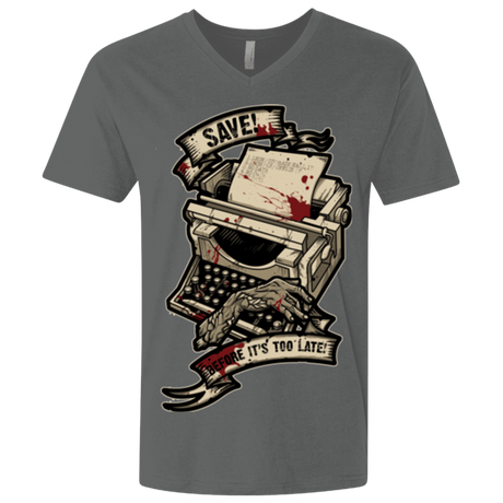 T-Shirts Heavy Metal / X-Small EVIL SAVE POINT Men's Premium V-Neck