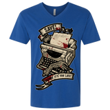 T-Shirts Royal / X-Small EVIL SAVE POINT Men's Premium V-Neck