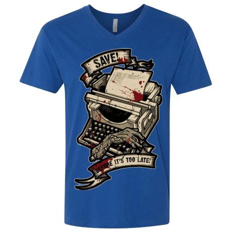 T-Shirts Royal / X-Small EVIL SAVE POINT Men's Premium V-Neck