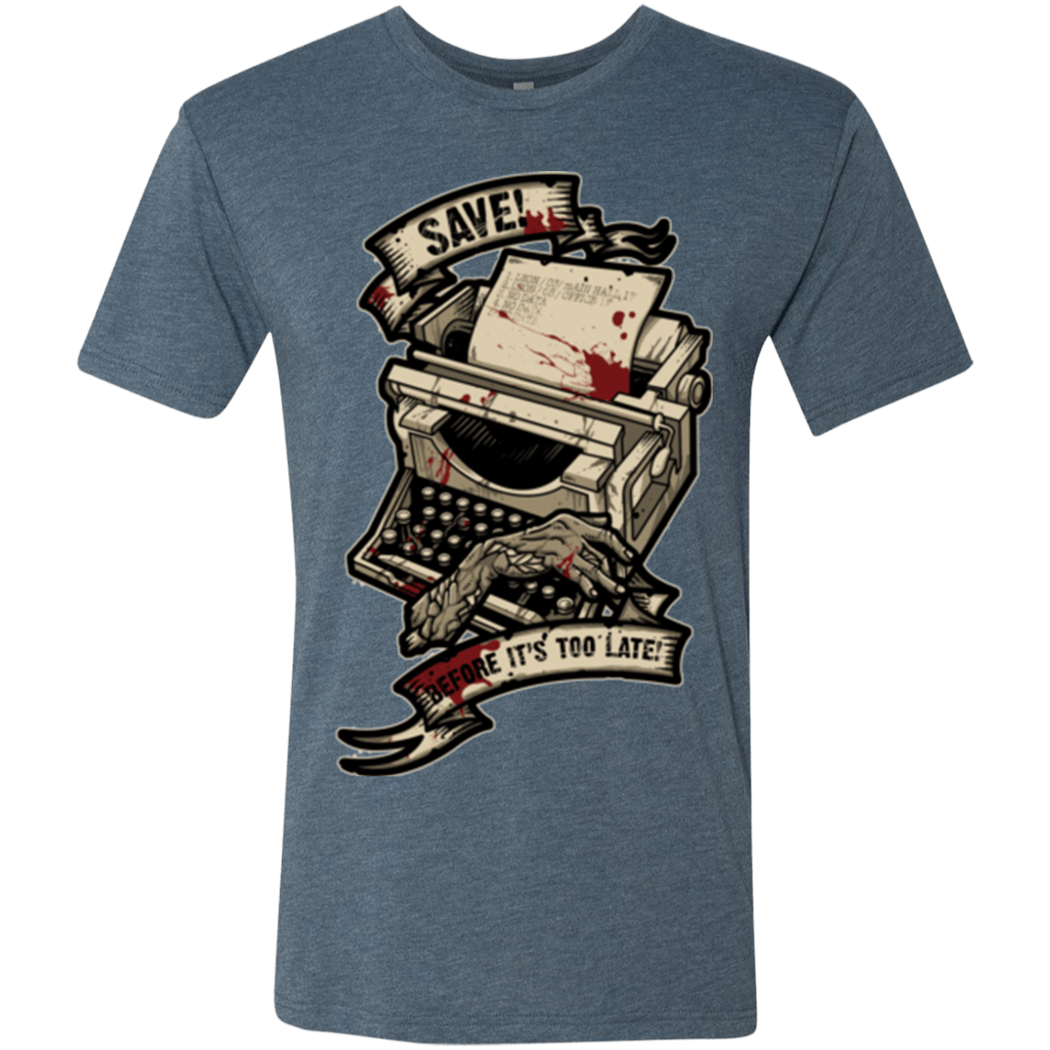 T-Shirts Indigo / Small EVIL SAVE POINT Men's Triblend T-Shirt